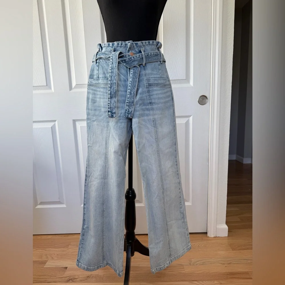 Porter Blue Women's Light Blue Wide-Leg Jeans - Picture 1 of 7